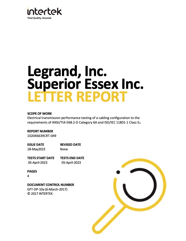 CAT 6A+ UTP 2 Connector 7m