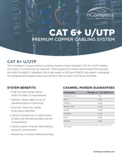 nCompass-CAT6+ UTP-datasheet