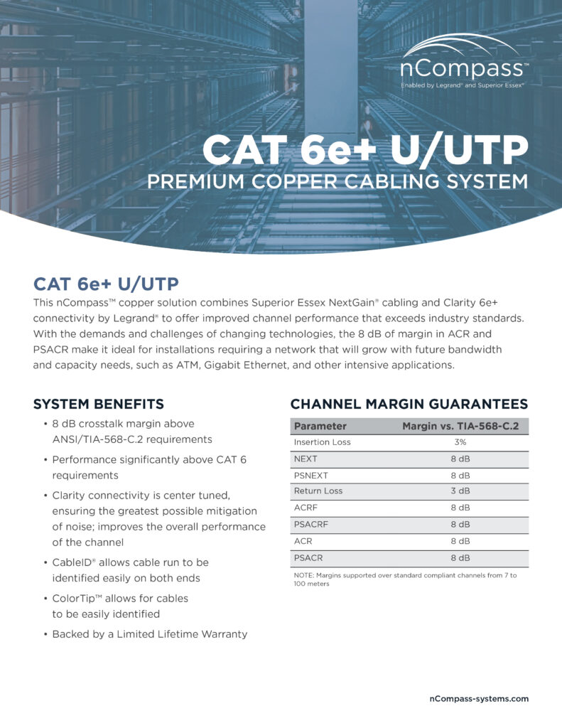 nCompass-CAT6e+UTP-datasheet