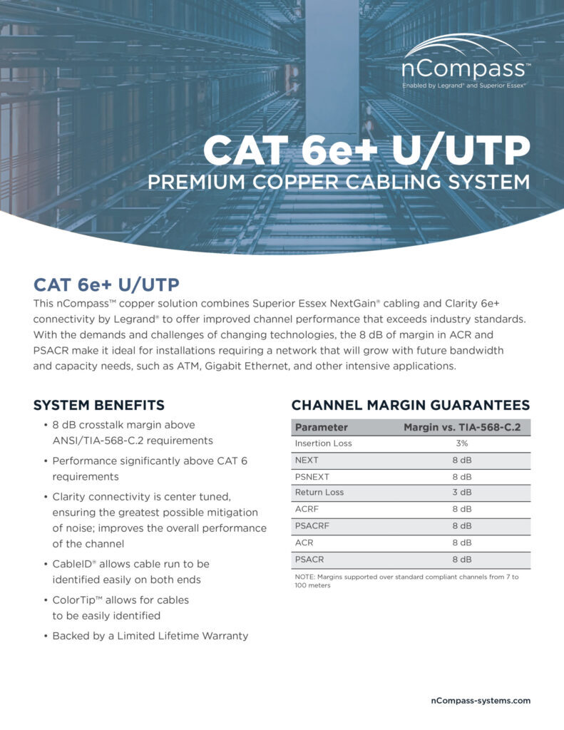 nCompass-CAT6e+UTP-datasheet